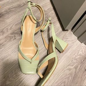 Green sandals